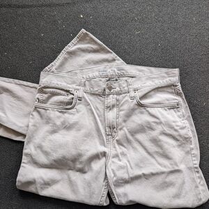 Old Navy Light Gray Relaxed Jeans